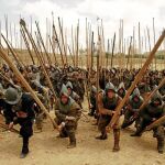 Tercios españoles defendiendo una posición con sus picas