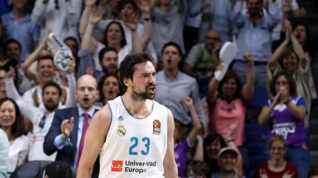 Sergio Llull, base-escolta del Real Madrid, volvió a la cancha ocho meses y medio
