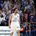 Sergio Llull, base-escolta del Real Madrid, volvió a la cancha ocho meses y medio