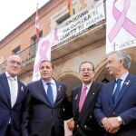 Jesús Julio Carnero, Antonio María Sáez Aguado, Francisco Javier Arroyo y Artemio Domínguez en Medina de Rioseco