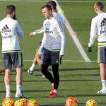 Cheryshev, en el entrenamiento de ayer del Real Madrid