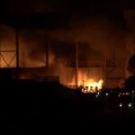 Espectacular incendio en Chiloeches