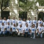 El nuevo equipo de deportes de la COPE que ha formado Paco González quiso agradecer ayer a los compañeros de la emisora su apoyo