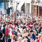 La Procesión Cívica del año pasado siguió la tradición de las últimas dos décadas y pasó por la Catedral