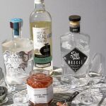 Las botellas de Mal Mezcal, Real Minero y Sin Piedad.