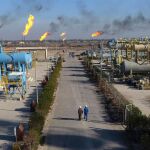 Refinería de petróleo en Irak.