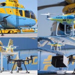 Drones de la DGT que comenzarán a operar el Puente de mayo