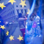 Corazón proeuropeo. Los británicos volvieron a salir a la calle ayer y sumaron nuevas firmas para pedir otra consulta