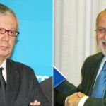 El portavoz del Partido Popular, Jose Antonio Ruiz Vivo. El secretario de Estado de Infraestructuras, Víctor Morlán