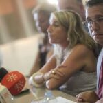Alejandro Sánchez, alcalde de La Línea, en la rueda de prensa de hoy