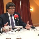 Puigdemont, ayer en la entrevista