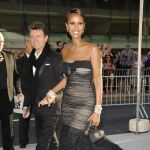 David Bowie y su mujer, la modelo Imán