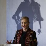 La presidenta de la Comunidad de Madrid, Cristina Cifuentes, durante su intervención en la presentación de la XI edición del Festival Suma Flamenca