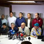 Miembros de la oposición venezolana de la Unidad Democrática (MUD), en una imagen del pasado día 22.