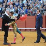 El Juli, junto al ganadero de Garcigrande en la tarde del indulto