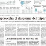 El CIS, el único sondeo en el que empatan tripartito y CiU