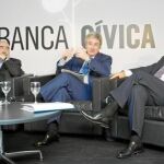 José María Arribas (Caja Burgos), Enrique Goñi (Caja Navarra) y Álvaro Arvelo (Caja Canarias).
