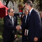 Torra saluda al Rey Felipe VI