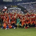 Chile celebra su victoria ante Argentina