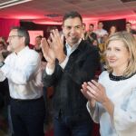 El secretario general del PSOE, Pedro Sánchez, estuvo ayer en Molina de Segura donde realizó un mitin y se reunió con los representantes del sector agrícola