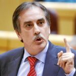 El ministro de Trabajo, Valeriano Gómez, ayer en el Congreso