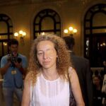 Esther Quintana, la mujer que perdió un ojo por el impacto de una pelota de goma.
