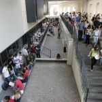 Jóvenes en una universidad de Andalucía