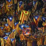 Imagen de la final de la Copa del Rey del pasado año, en la que se pudieron ver numerosas esteladas.