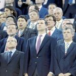 En el palco, entre Montilla y Villar