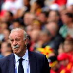 Vicente del Bosque durante el partido