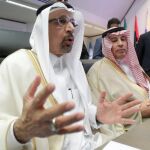 El ministro de petróleo saudí, Jalid al-Falih, en la cumbre en Viena