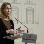La consellera de Presidencia de la Generalitat de Cataluña y portavoz del Govern, Neus Munté.