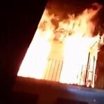 Una joven salta al vacío para escapar de un incendio en Pamplona