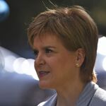 Nicola Sturgeon, después de votar