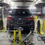 Un Volkswagen Touareg diesel durante un test de la Agencia de Protección Medioambiemntal