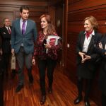 Silvia Clemente y el popular Ángel Ibáñez