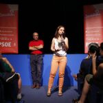 Manuel Robles y Sara Hernández, presidente y secretaria general del PSM