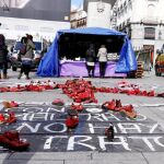 La protesta, que comenzó el día 9, reclama un pacto de Estado contra la violencia de género