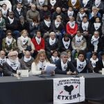 Colectivo de familiares de presos de ETA, Etxerat, el pasado mes de enero en San Sebastián.