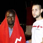 Llegada al puerto de Motril de un grupo de inmigrantes ayer, 1 de octubre.