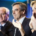 ETEl candidato conservador a la presidencia de Francia, François Fillon, durante un mitin en París