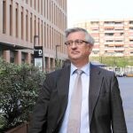 En la imagen, el ex director de los Mossos d’Esquadra Xavier Martorell, en la Ciudad Judicial