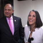 Presidente de Costa Rica, Guillermo Solís y Primera Dama, Mercedes Peñas