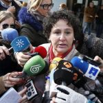 María Salmerón en una comparecencia ante los medios esta mañana