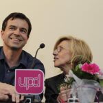 La fundadora de UPyD Rosa Díez y su exportavoz Andrés Herzog, en una foto de archivo