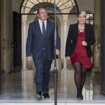 El presidente de la Comunidad, Pedro Antonio Sánchez, junto a la portavoz del Gobierno, Noelia Arroyo