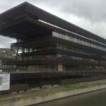 Imagen de la mediateca de Gante, obra del estudio RCR