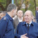 Padre e hijo coincidieron en el 75 aniversario del Ejército del Aire en 2014