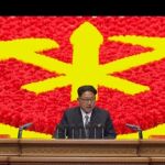 Kim Jong-Un durante su discurso en el VII Congreso del Partido de los Trabajadores de Corea