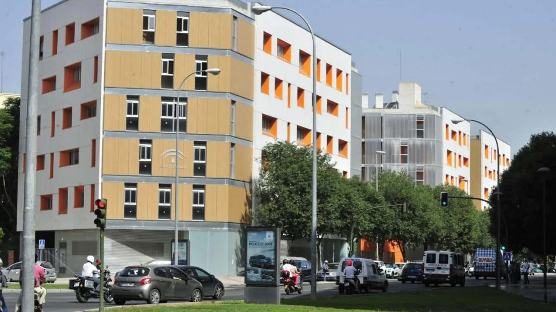 Viviendas sociales en un barrio sevillano